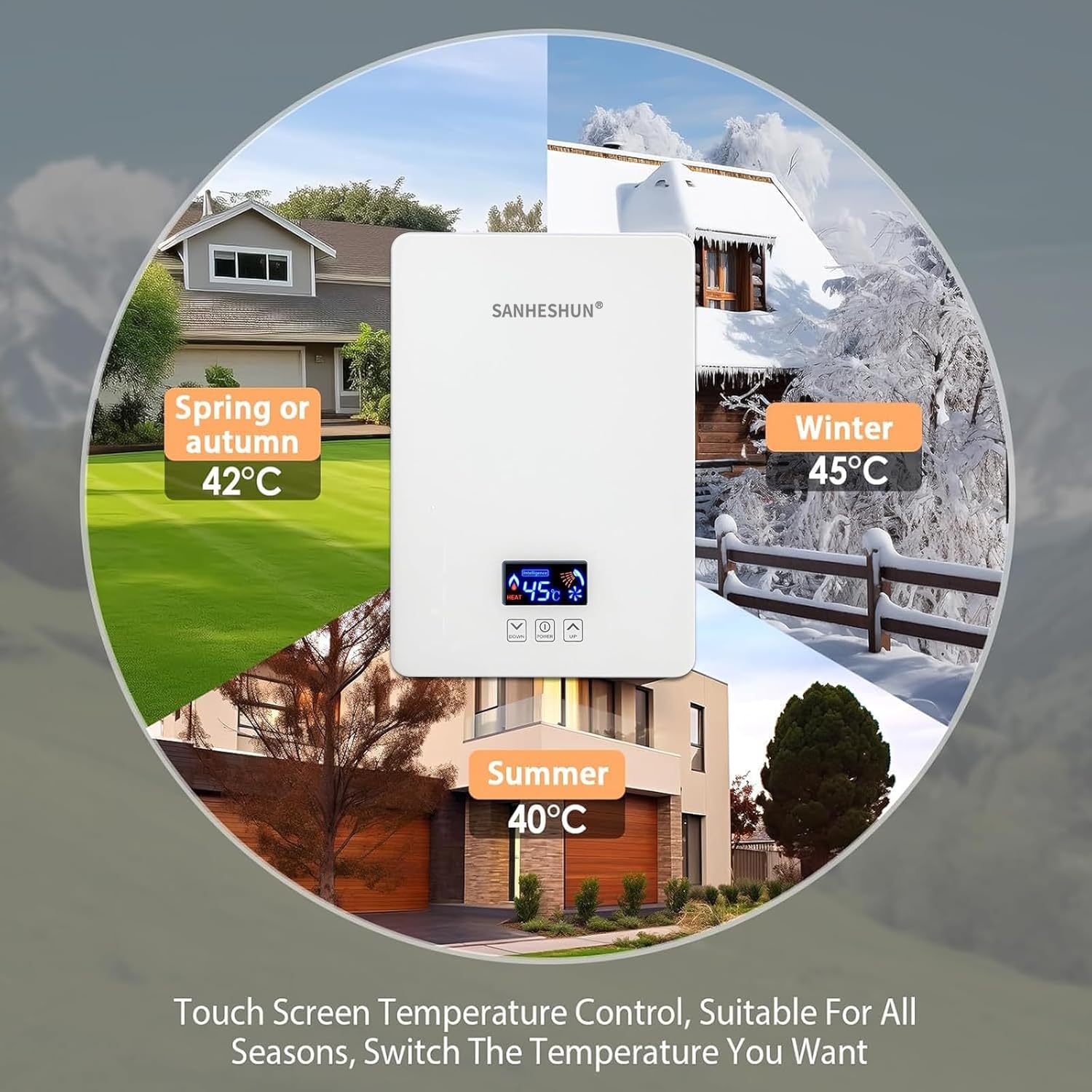 Sanheshun safety features with leakage protection and IPX4 waterproofing
