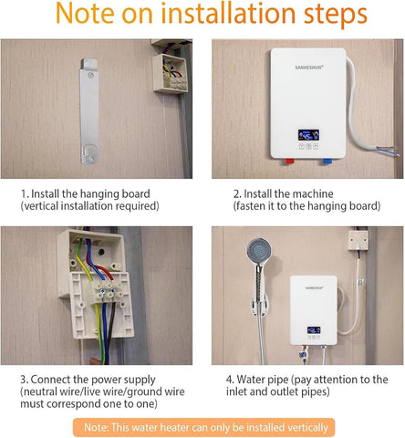Sanheshun easy installation with standard 1/2 inch connection for hoses