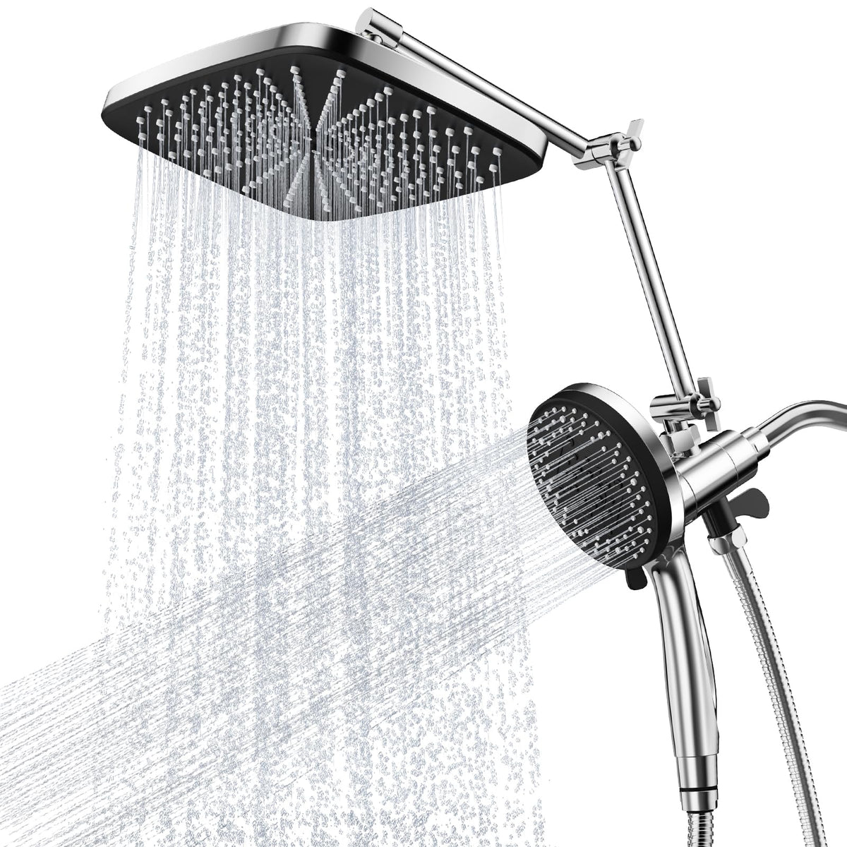 SANISANO 12-inch rain shower head delivers wide coverage for a spa-like shower