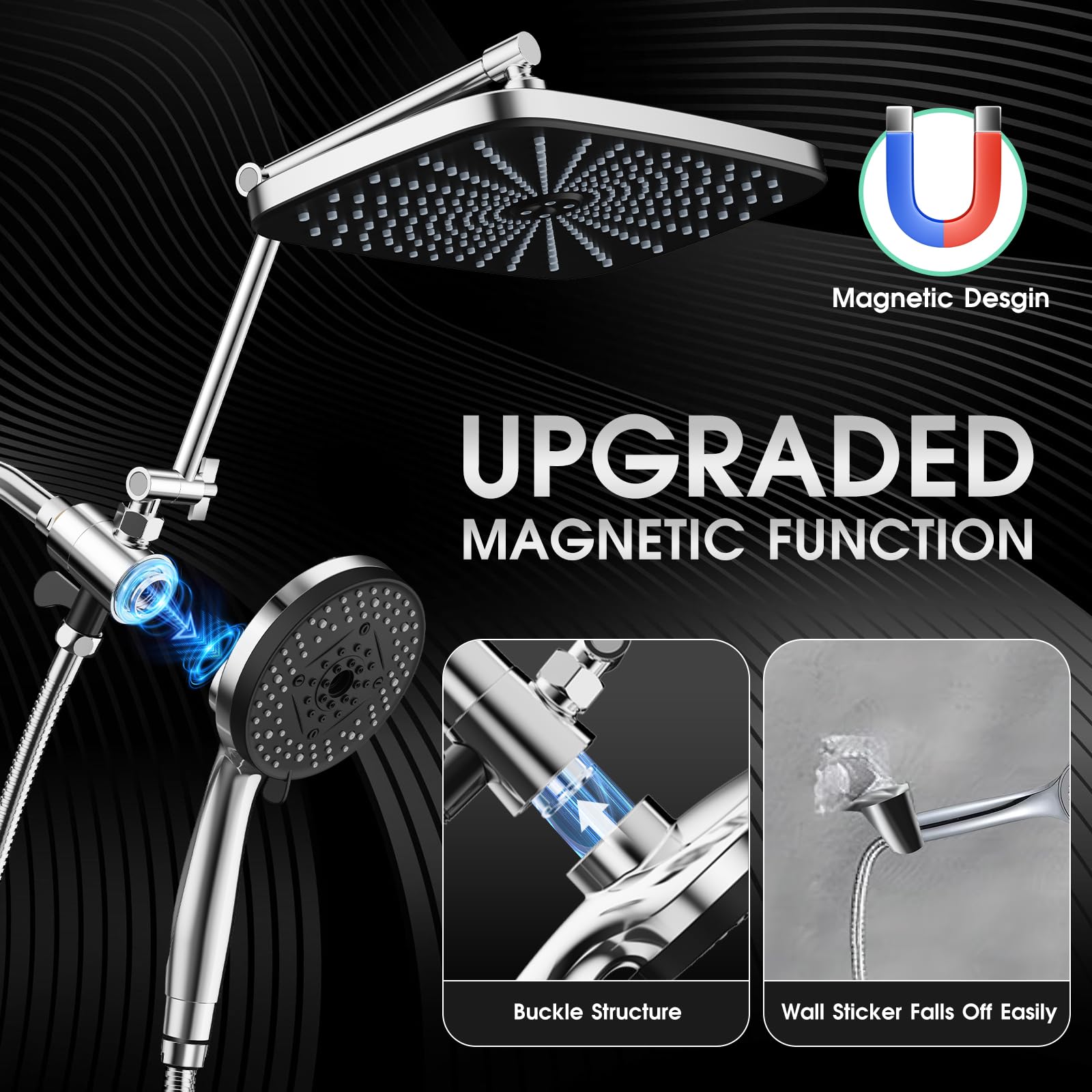 SANISANO adjustable extension arm lets you tailor height and angle