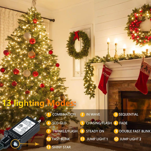 SANJICHA 13 lighting modes to suit cozy, festive, or dynamic scenes.