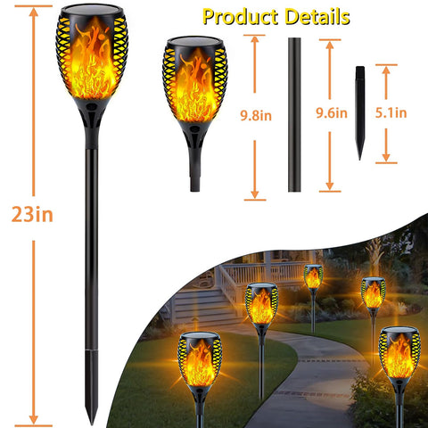 Sanjicha sunlit yard pathway illumination creates welcoming curb appeal.