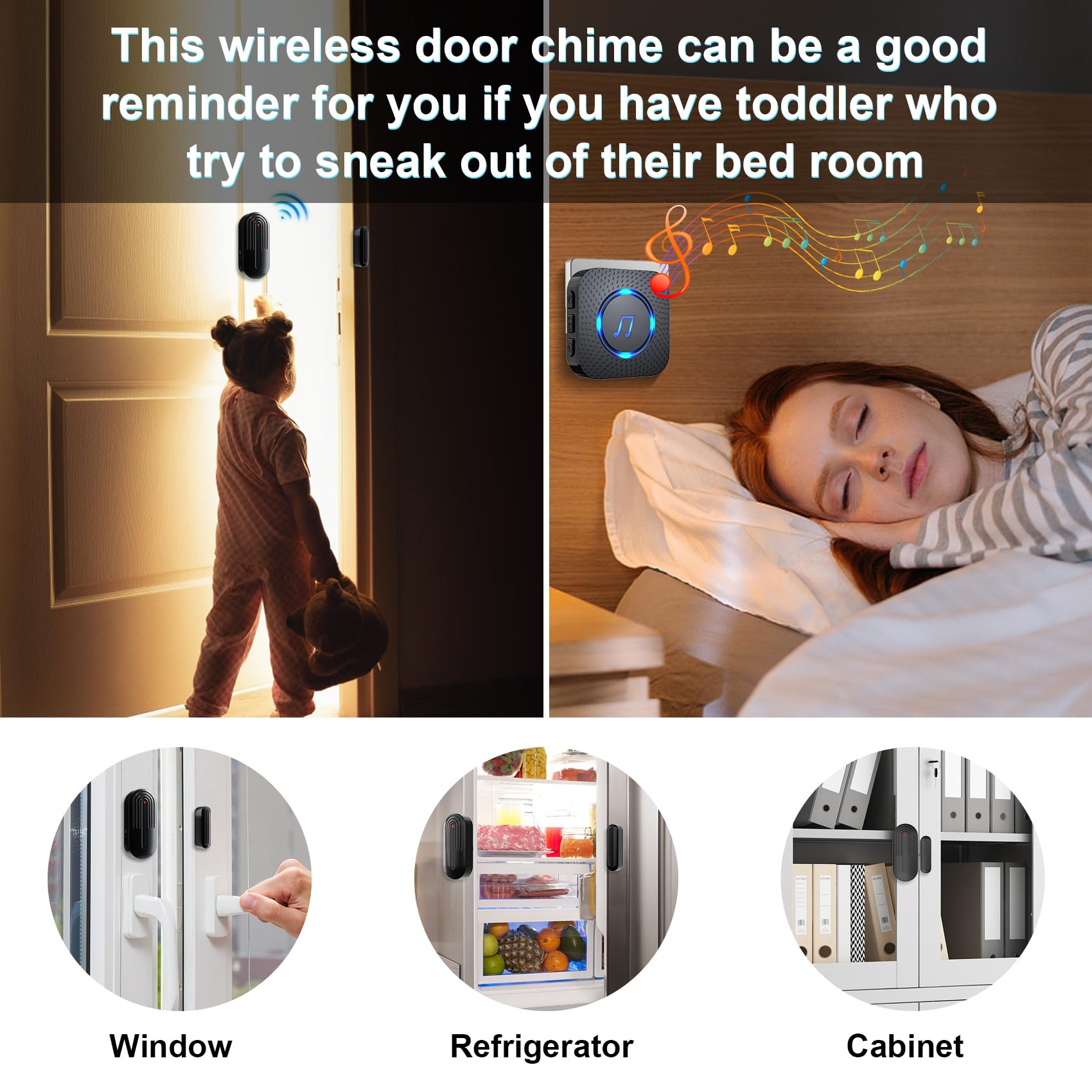 SanJie adhesive mount keeps the sensor discreet and secure