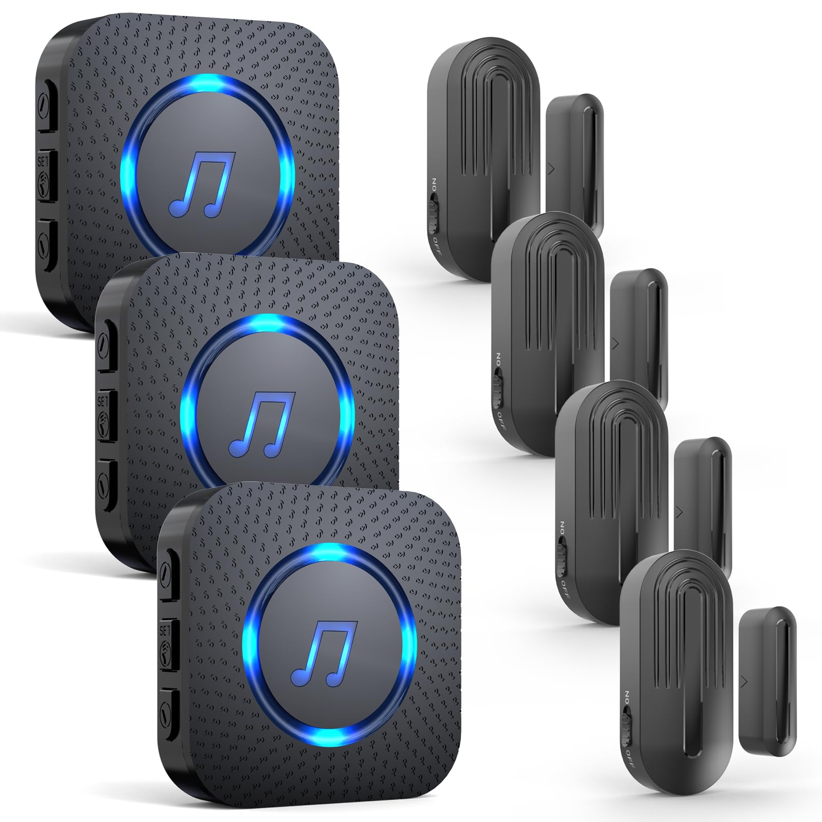 SanJie Door Chime receiver plug signals entry across rooms