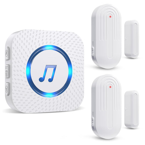 SanJie door chime receiver plugged into outlet for instant alerts