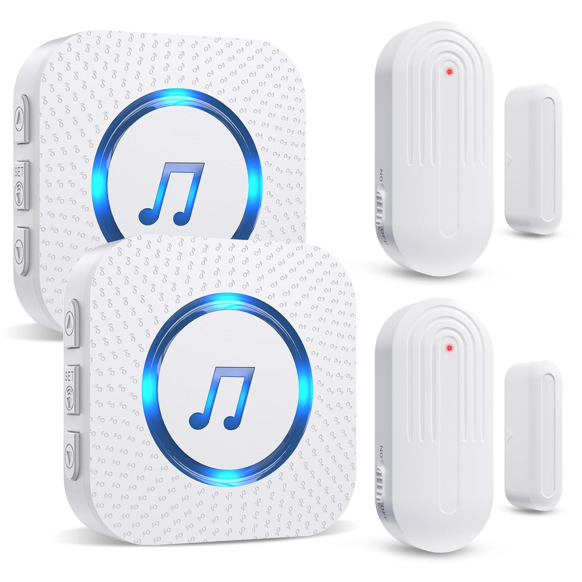 SanJie door chime receiver plugged into outlet for quick entry alerts