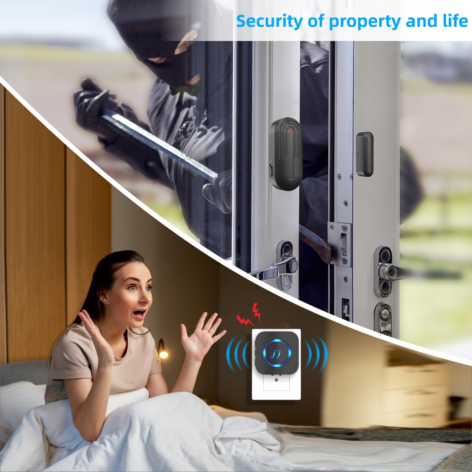SanJie Door Sensor Chime offers 26 chimes for versatile sound options.