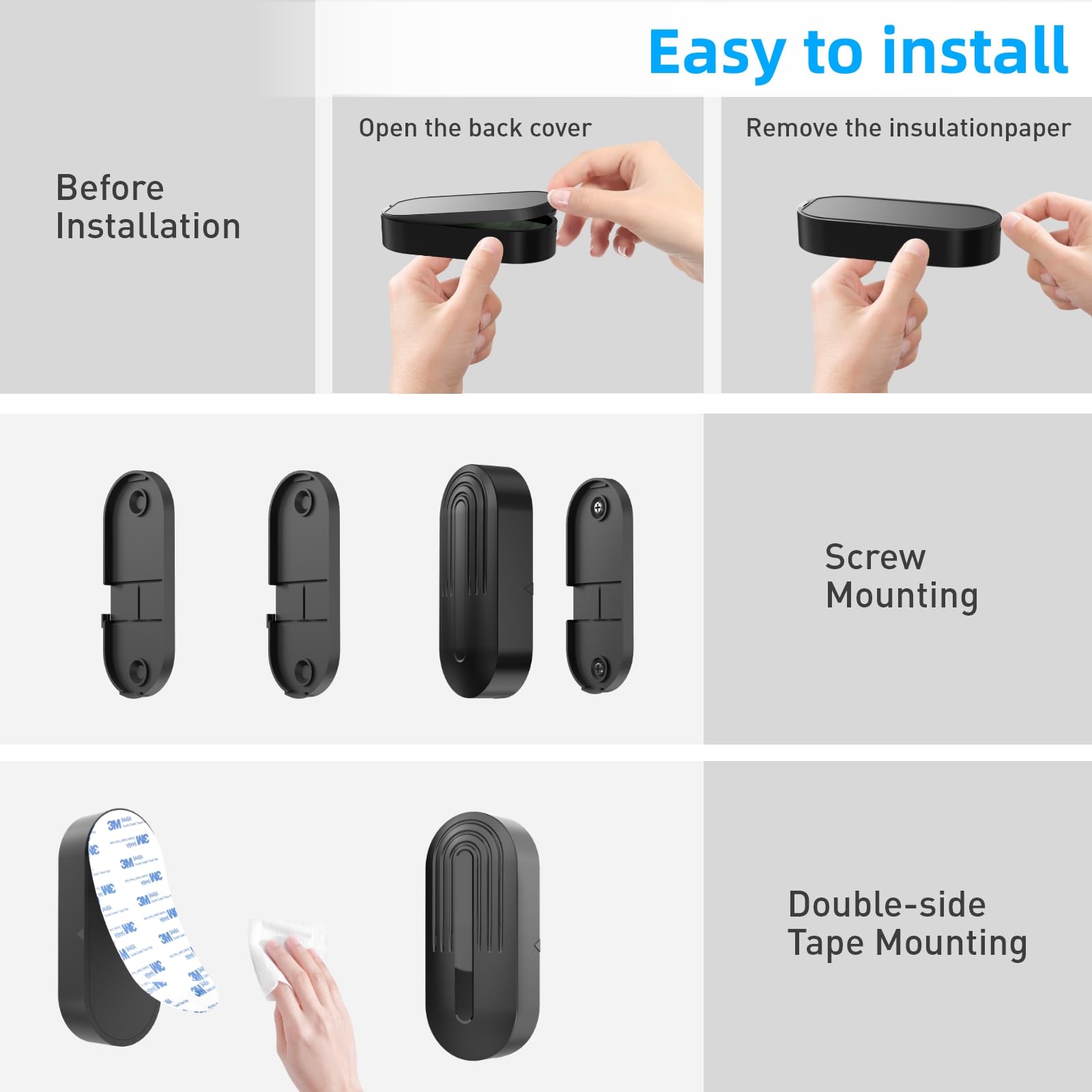 SanJie Door Sensor Chime expandable system for multiple doors.