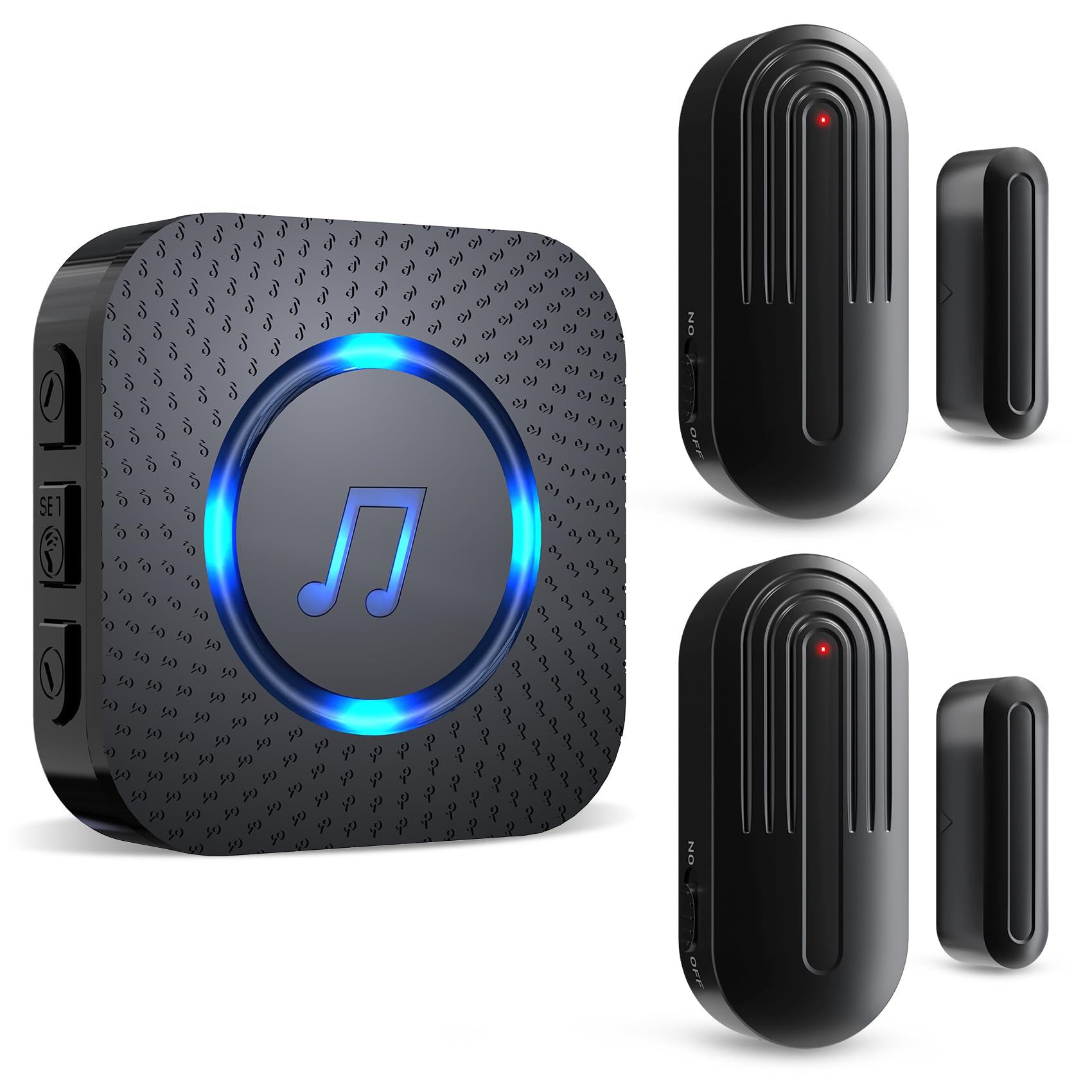 Sanjie door sensor chime receiver plugged in for easy home and store alerts.