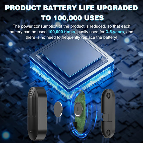 Sanjie door sensor mounted on frame for instant entry alerts