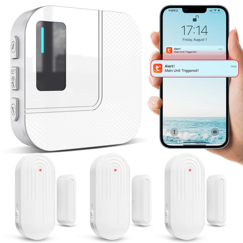 Sanjie door sensor triggers phone alert when door opens