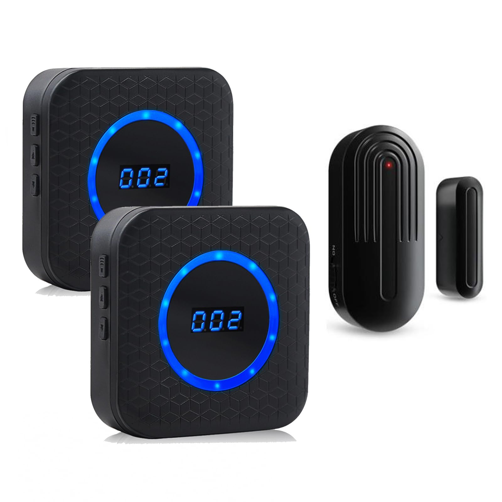 SanJie wireless door chime receiver installed in a foyer for instant alerts