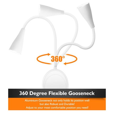 SANKEDOU flexible gooseneck directs light precisely.