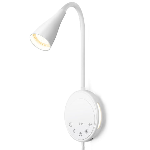 SANKEDOU LED reading light front view with focused book illumination