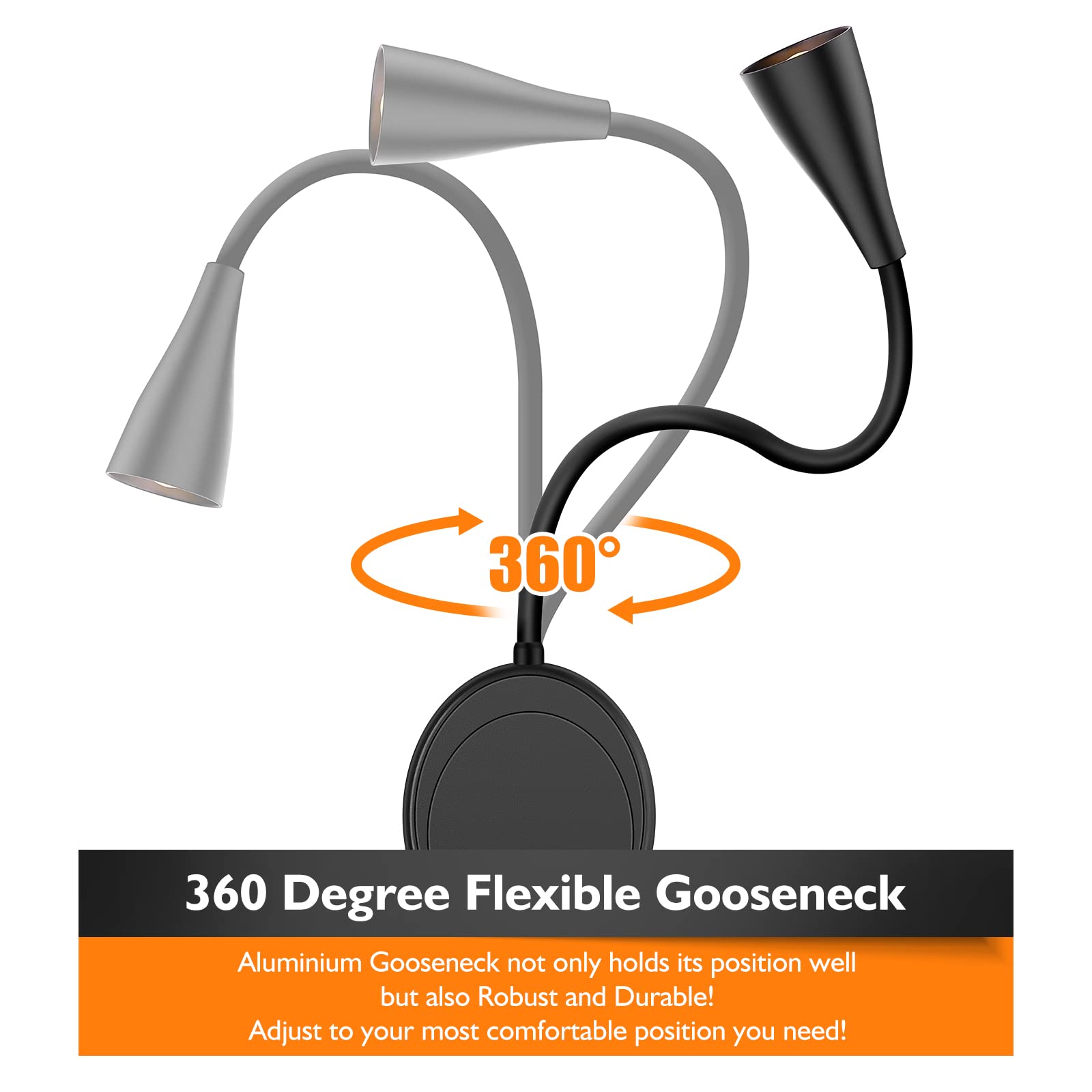 SANKEDOU night light function provides soft ambient glow without glare