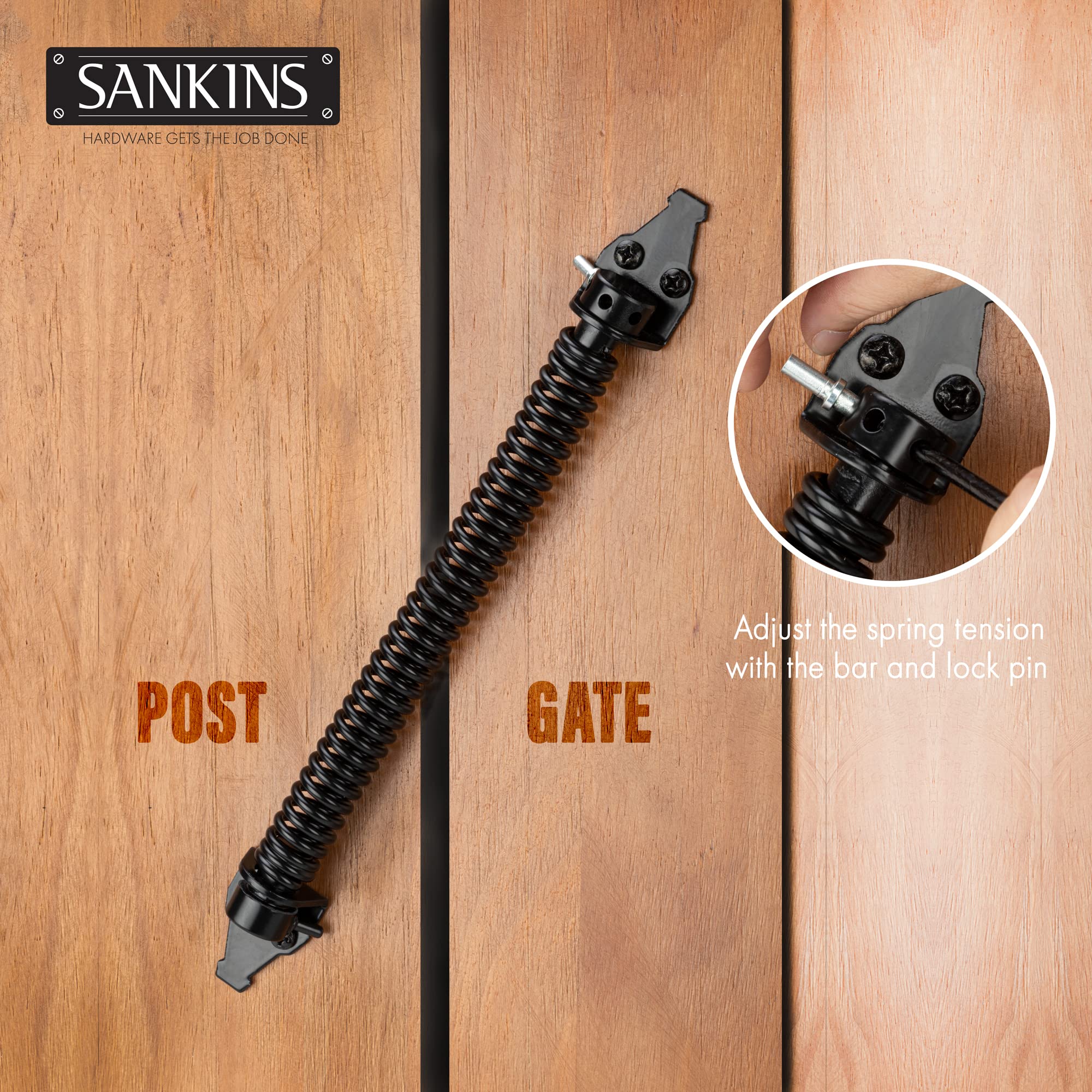 SANKINS adjustable tension with included tool lets you tailor closing speed