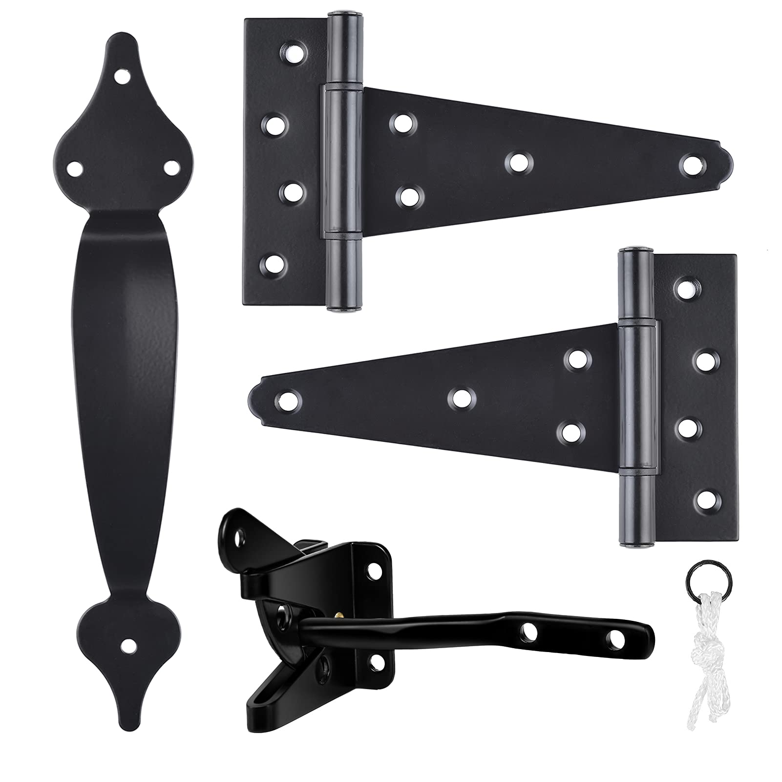 SANKINS self-latching gate latch for secure outdoor access