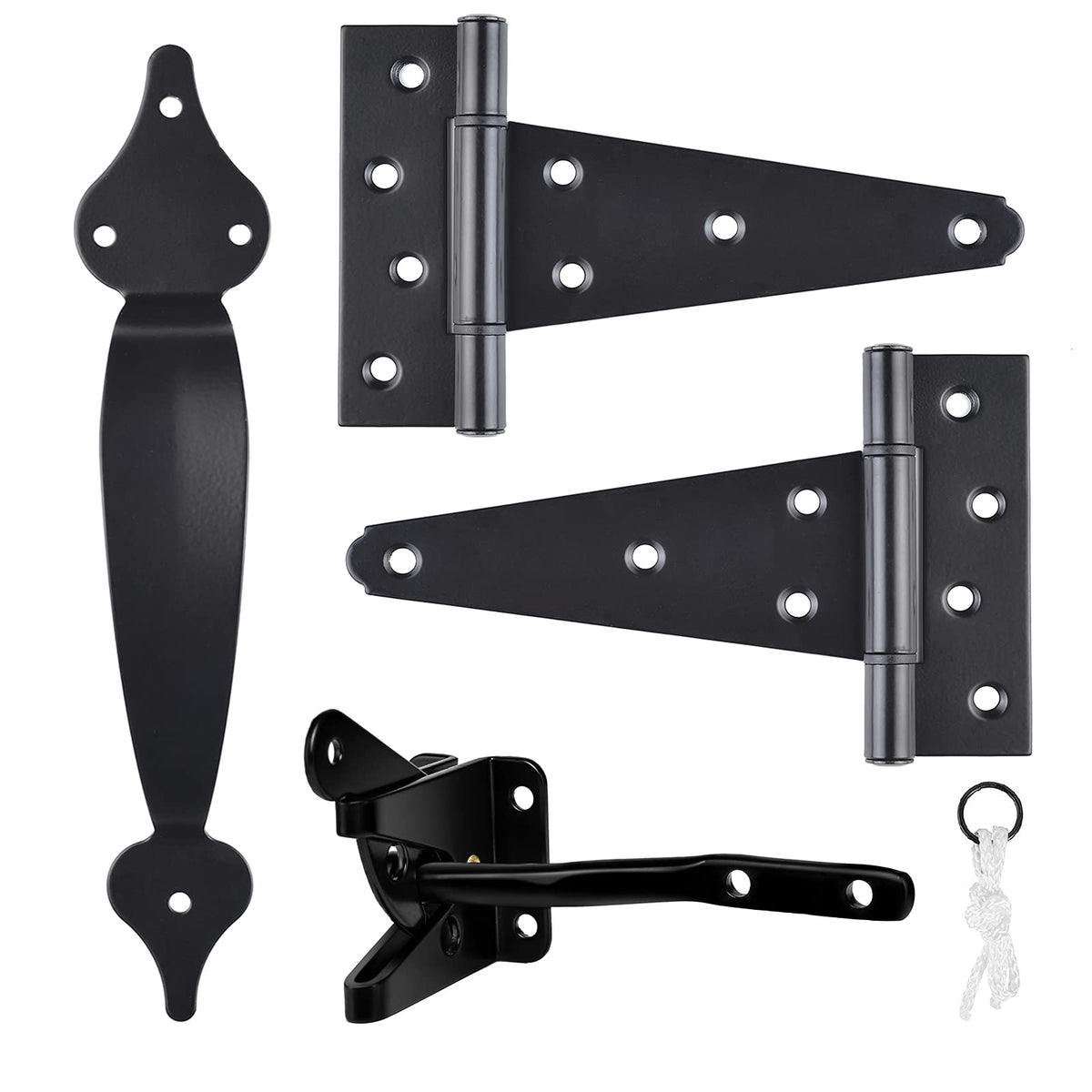 SANKINS self-latching gate latch for secure outdoor access