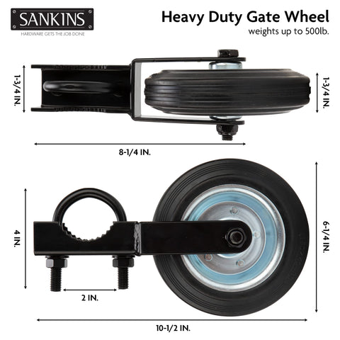SANKINS wheel grips 1-5/8 to 2 inch frames with U-bolt