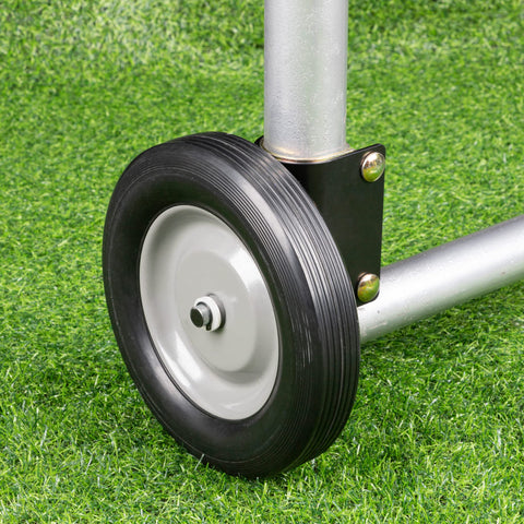SANKINS 8-inch rubber gate wheel on ground improves movement on concrete