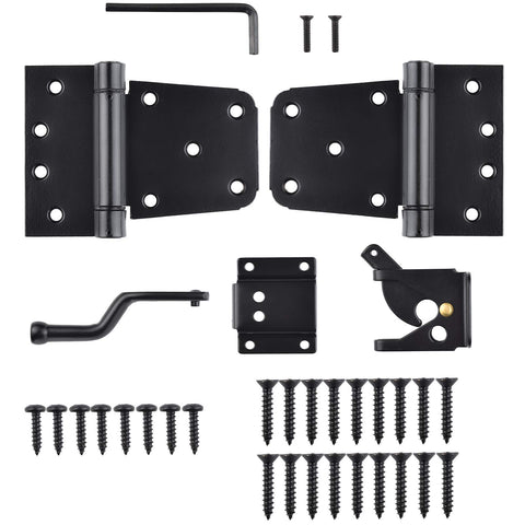 SANKINS heavy-duty gate hinges 3-5inch support heavy gates and prevent sag