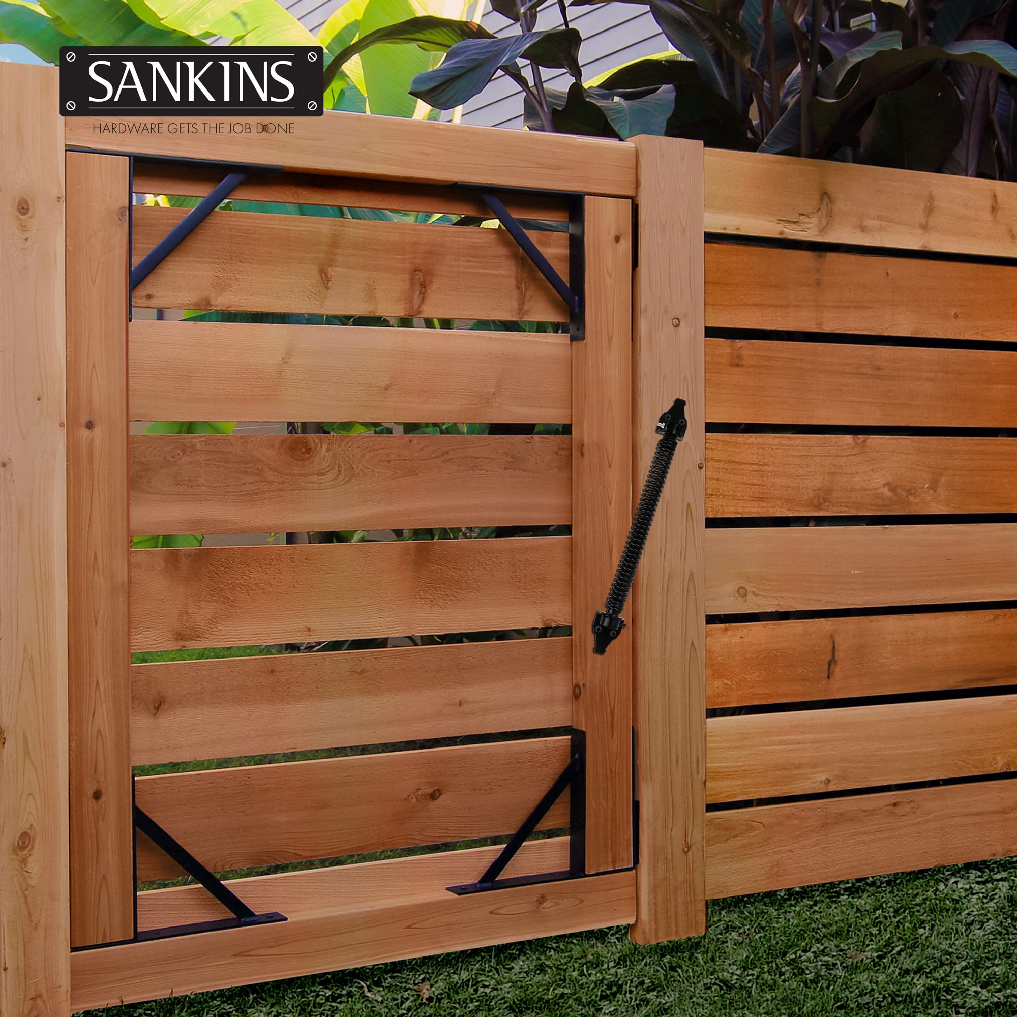 SANKINS mounting screws and rivets ready for left or right swing gates