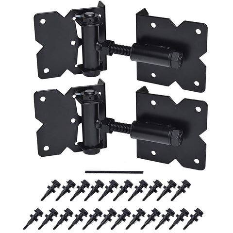 SANKINS self-closing gate hinge assembly for easy installation and smooth closure.
