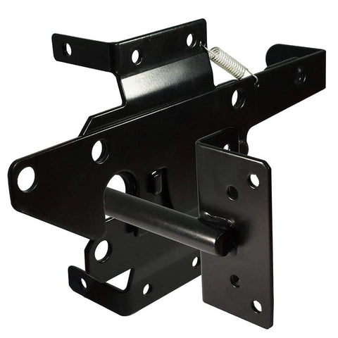 SANKINS self-locking gate latch post mount secures wooden or metal gates outdoors
