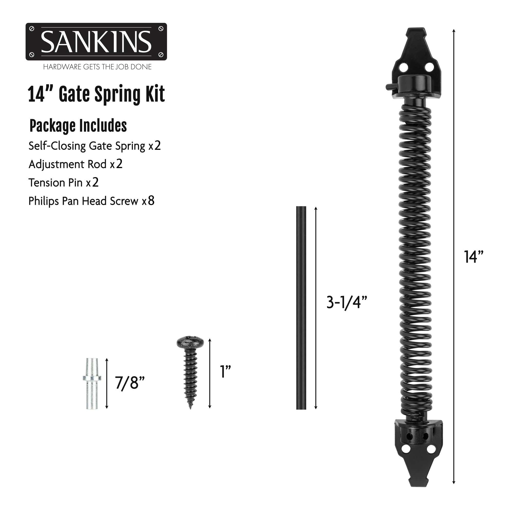 SANKINS versatile application for wooden and vinyl fences and gates