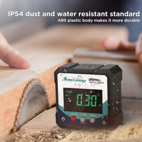 SanLiang digital angle gauge magnetic base enables easy attachment