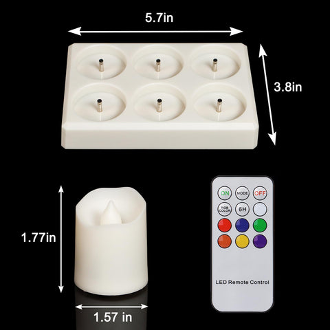 Sanmli timer and flicker modes create dynamic candlelight effects.