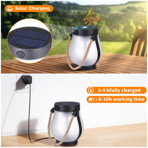 SANMOON IP65 waterproof flame lanterns withstand weather for year-round decor