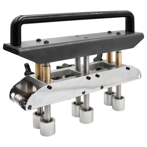 Sanpyl 3-station edge roller front view for precise 0-90° bending