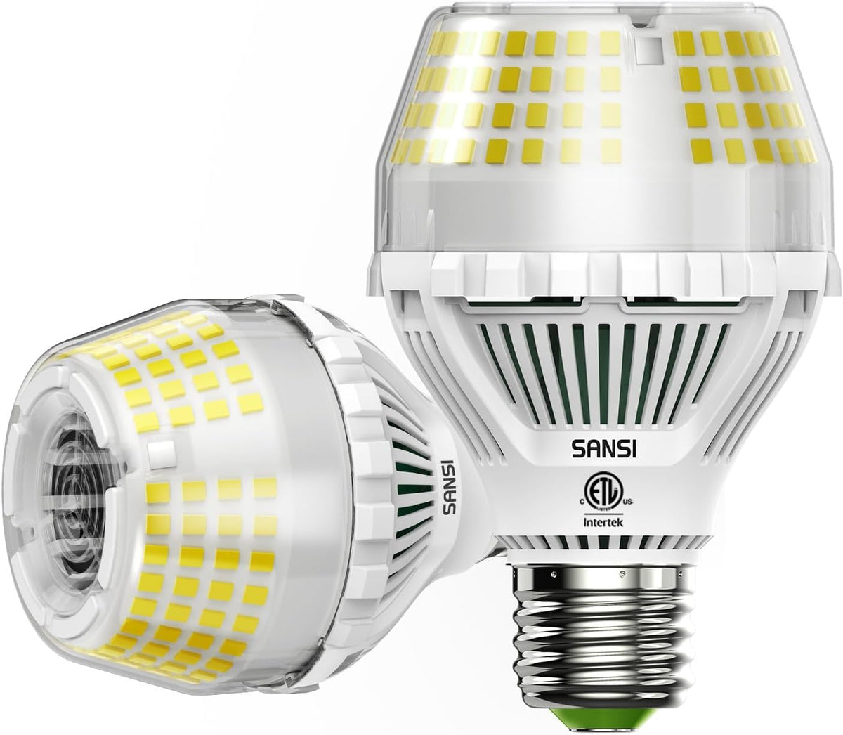SANSI 2-pack LED bulbs packaging for easy home replacement