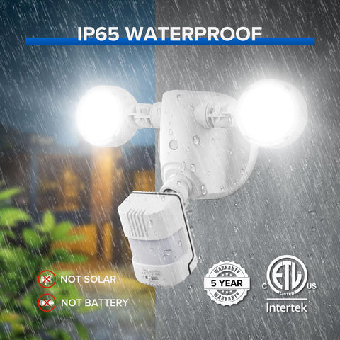 SANSI 320-degree illumination covers large outdoor zones for safer night use.