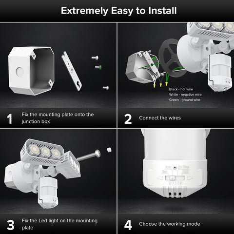 SANSI ceramic heat management improves longevity and stable brightness outdoors.