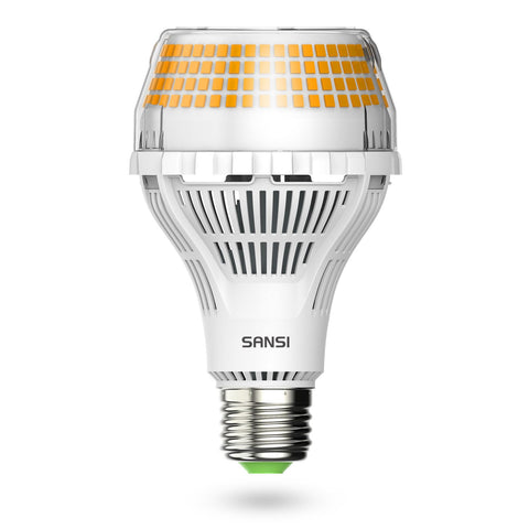 SANSI 400W-equivalent A21 bulb provides bright, energy-efficient living space lighting.