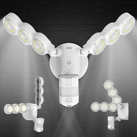 SANSI outdoor light with IP65 withstands rain and sun.