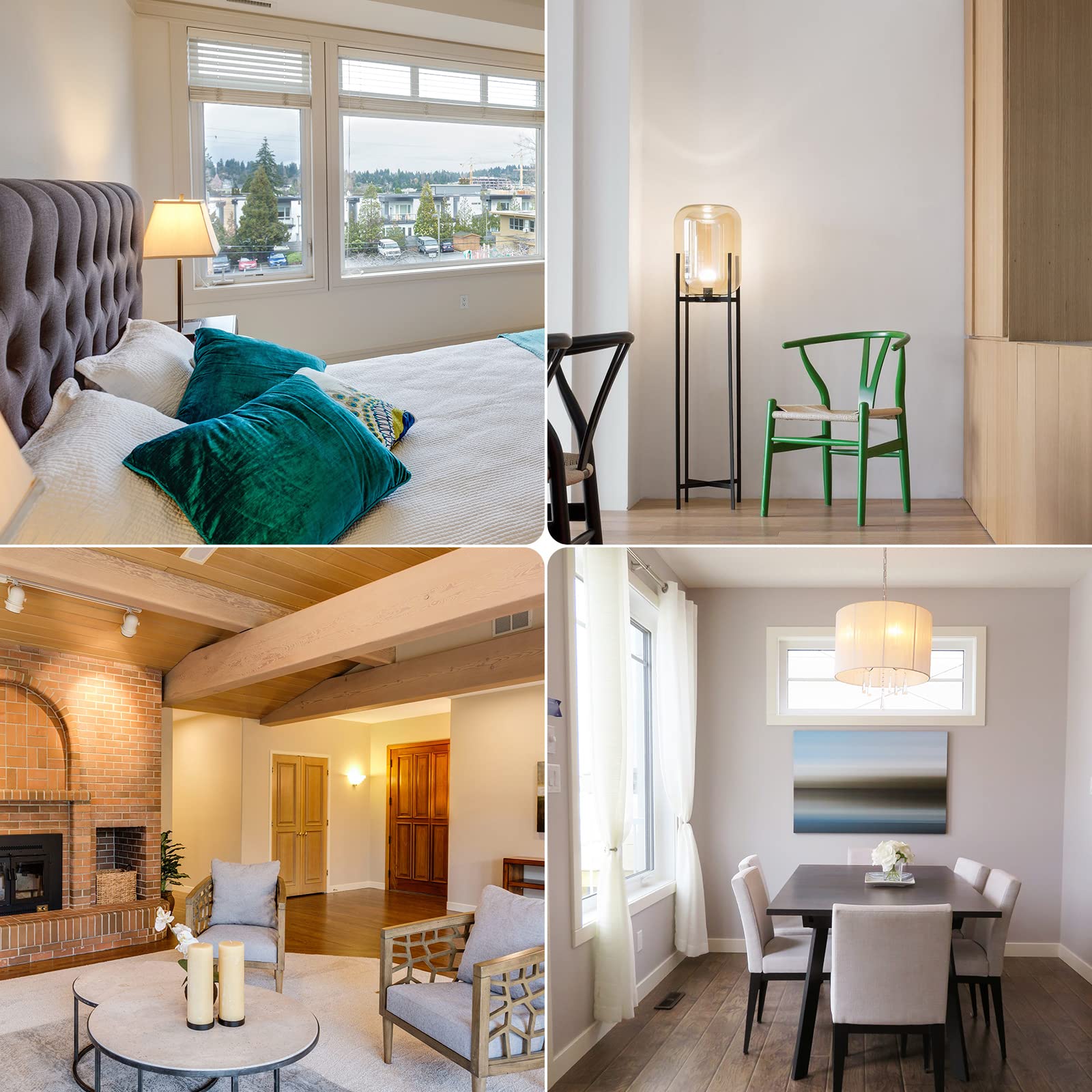 SANSI A21 two-pack providing consistent brightness in multiple rooms.