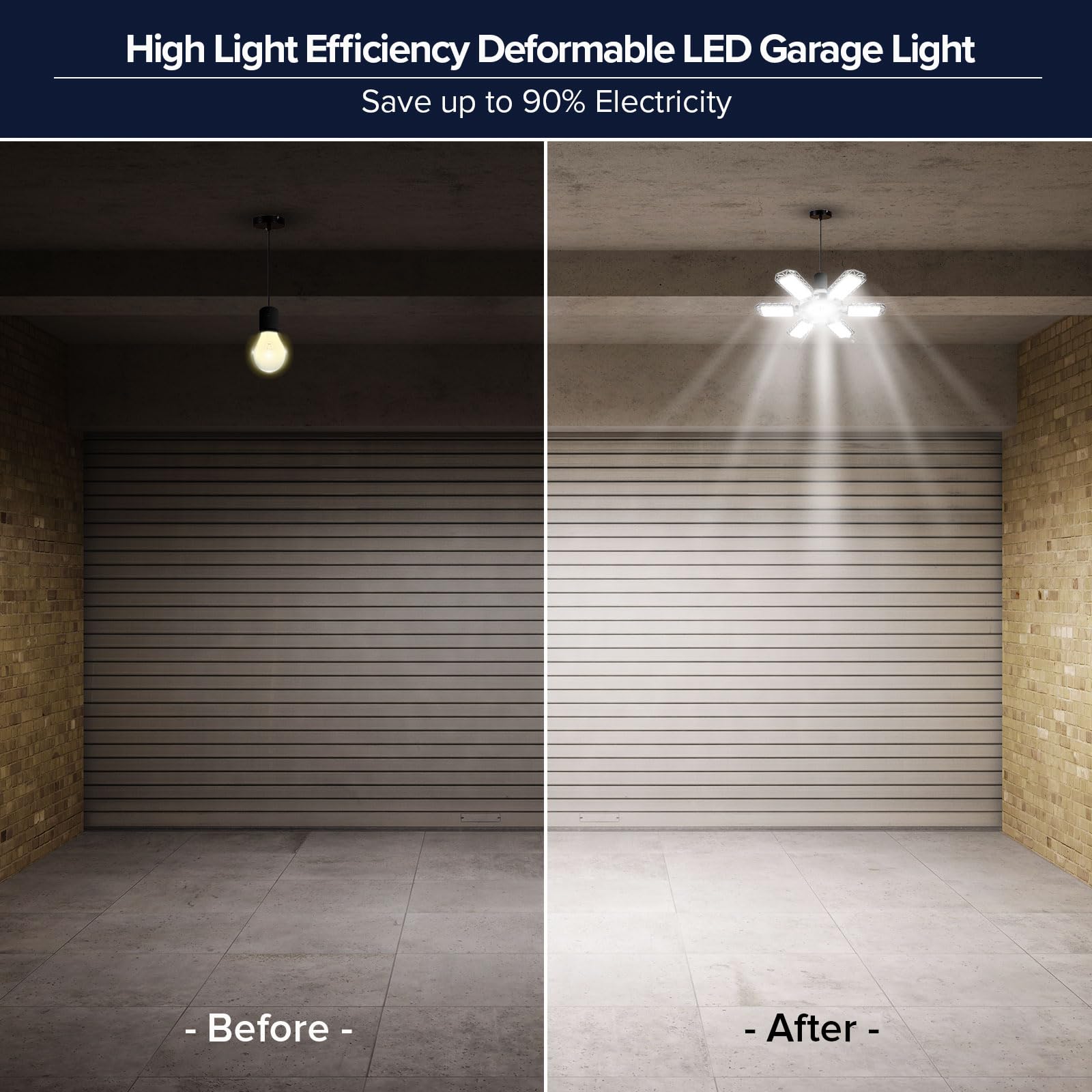 SANSI anti corrosion shell for durable garage lighting