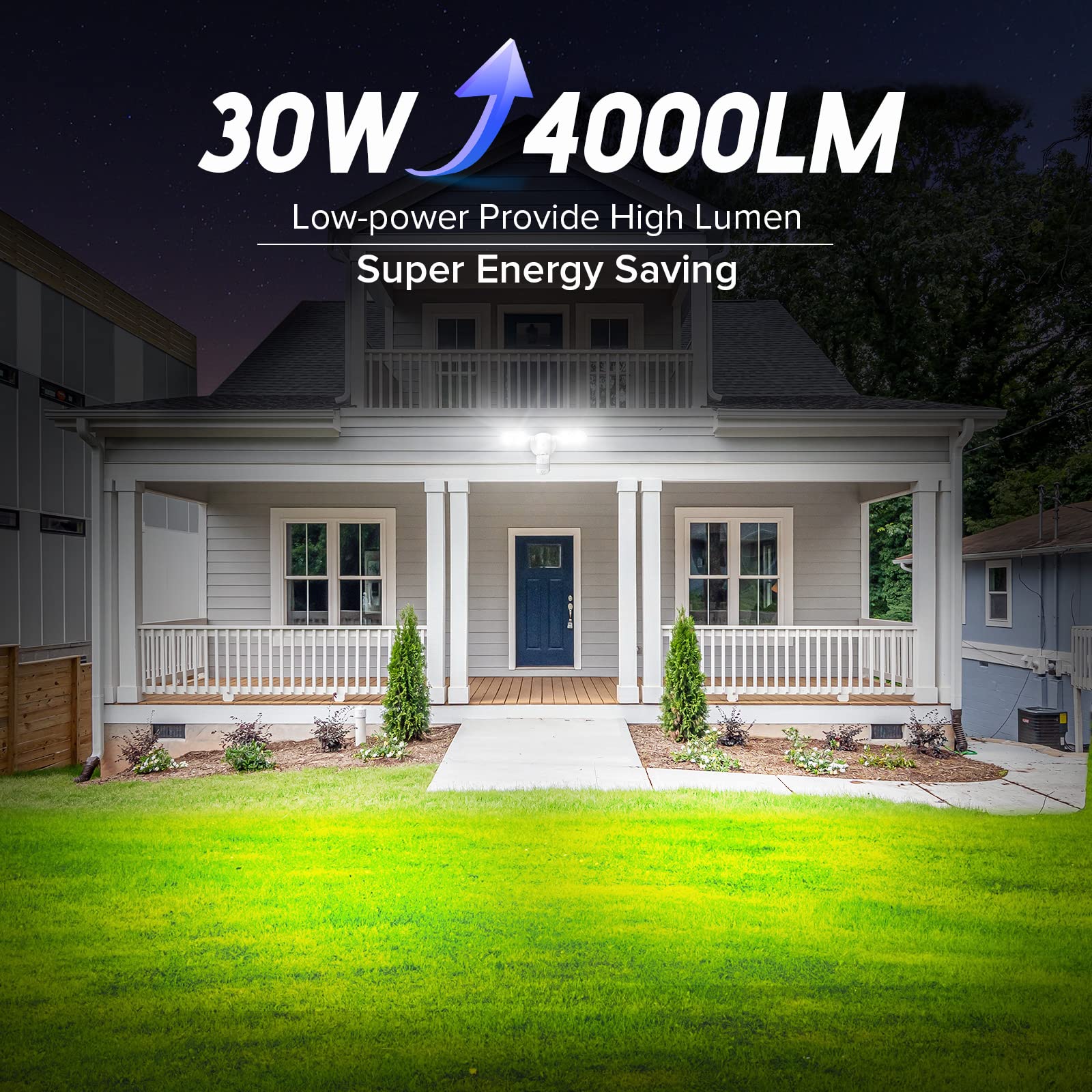 Durable SANSI IP65 weatherproof housing designed for harsh outdoor use.