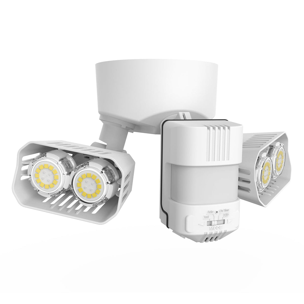 SANSI outdoor flood light front view providing bright security lighting for the yard.