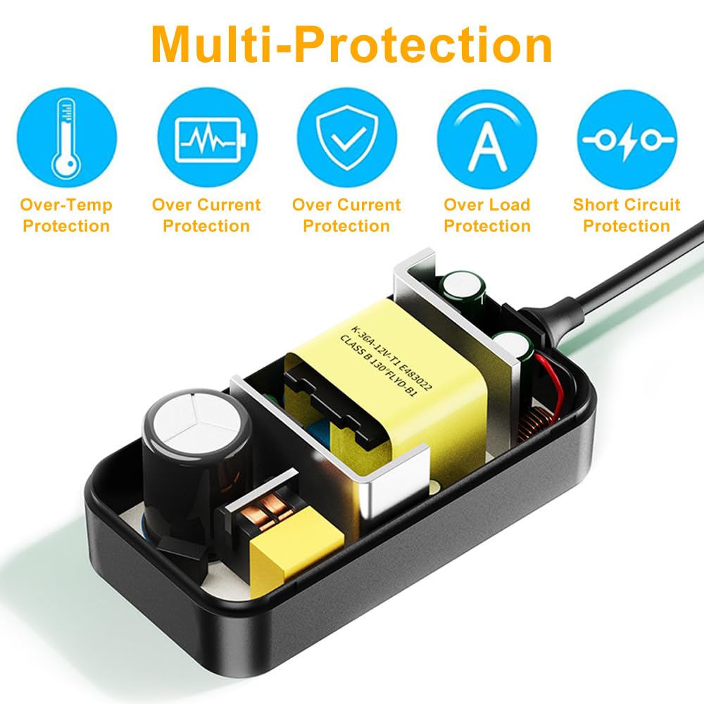 SANSUN CCTV and external HDD setups powered by compatible 12V supply
