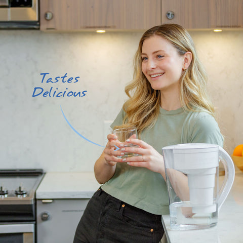 Santevia MINA reduces fluoride, chlorine, lead for safer home drinking water