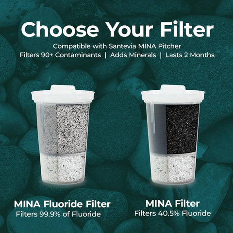Santevia MINA adds minerals in every glass for balanced hydration
