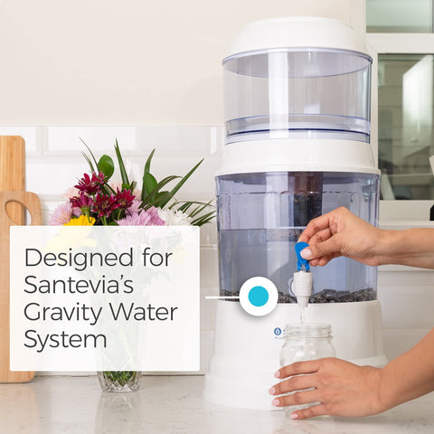 Santevia stones raise water alkalinity for a smoother, more balanced sip.
