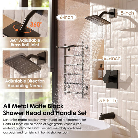 SANTONIC Delta 14-Series 6.5-inch single-handle for precise temperature control