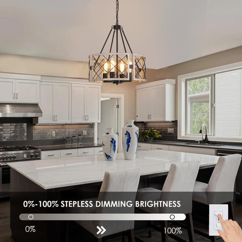 Adjustable chain height on SANTOSTOCK D19 for customizable ceiling-to-table lighting.