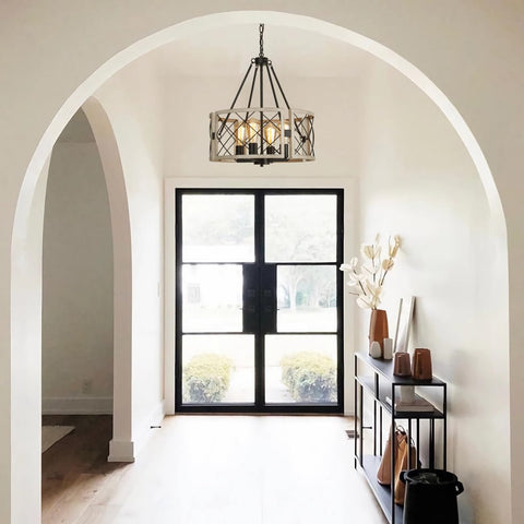 Fully dimmable with compatible bulbs and dimmer switches for mood control.