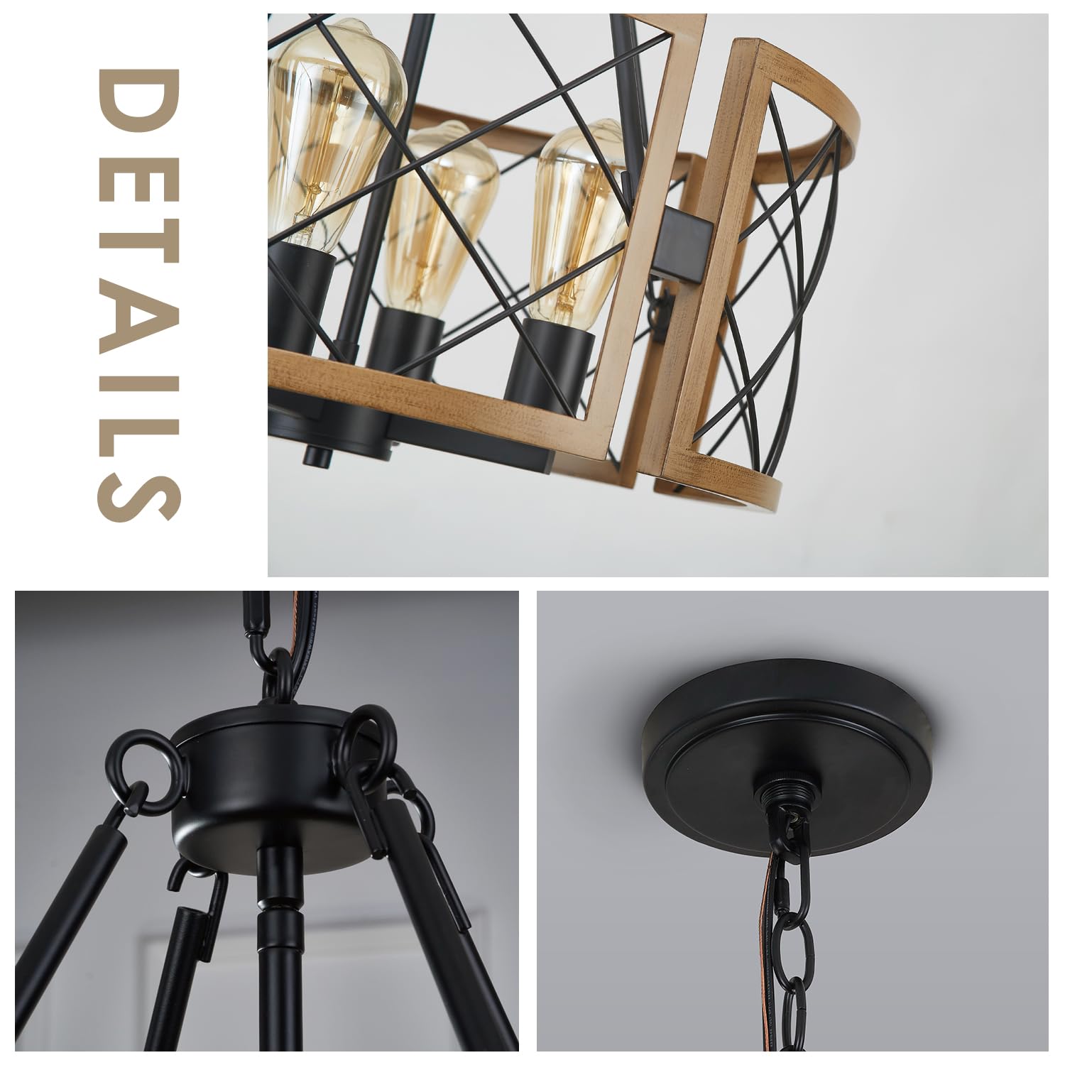 SANTOSTOCK D19 dimmable option with compatible bulbs and dimmer.